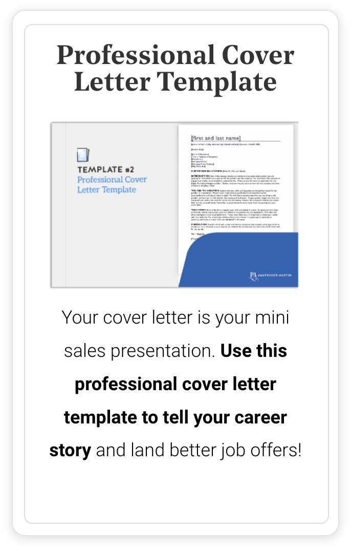 Professional Cover Letter Template